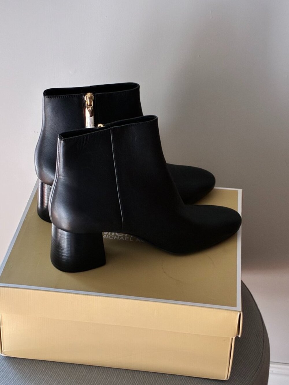 Michael Kors Bottines Alane Flex en Cuir Noir - Taille 7.5 US (Neuves)